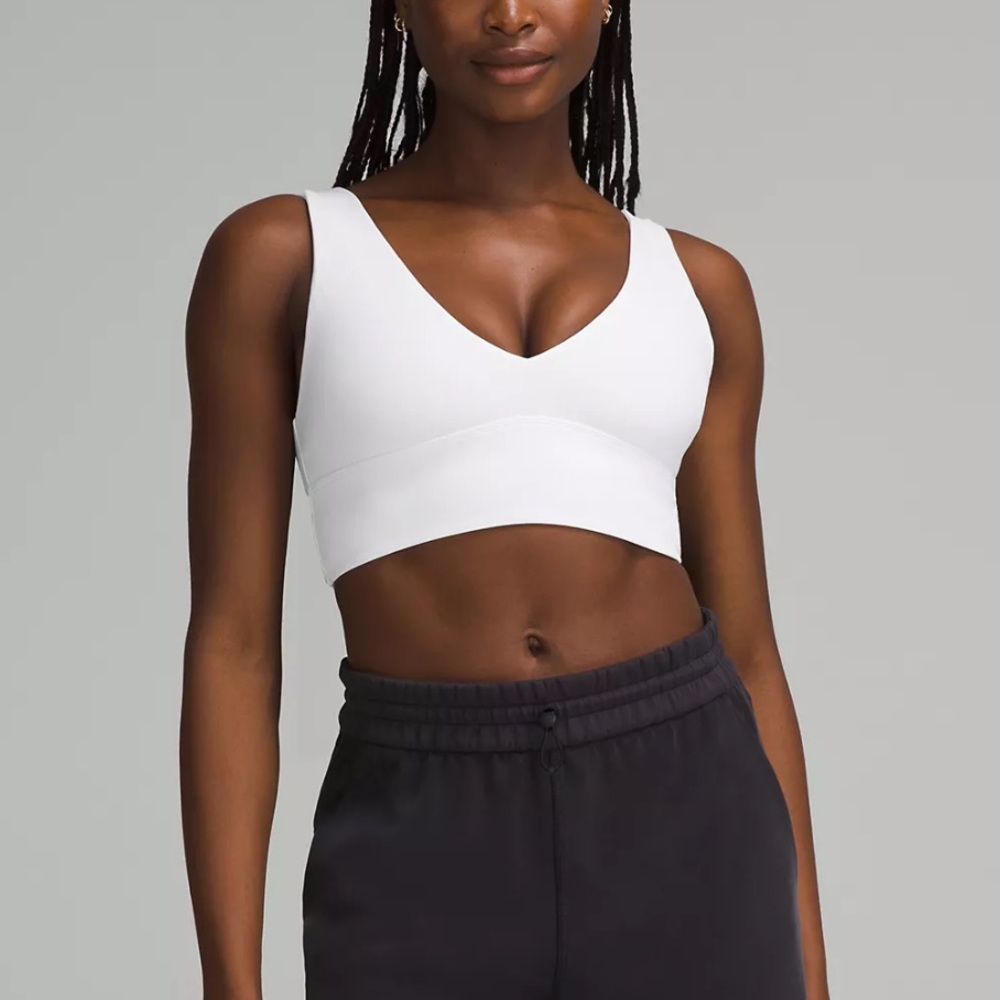 lululemon Align™ V-Neck Bra - white